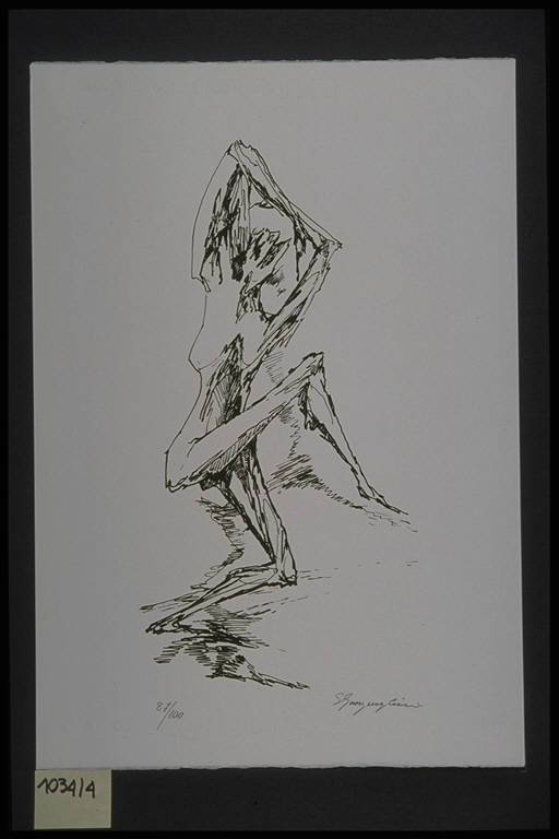 Modelle, Figure femminili nude (dipinto) di Scarpanti Luigi (ultimo quarto sec. XX)