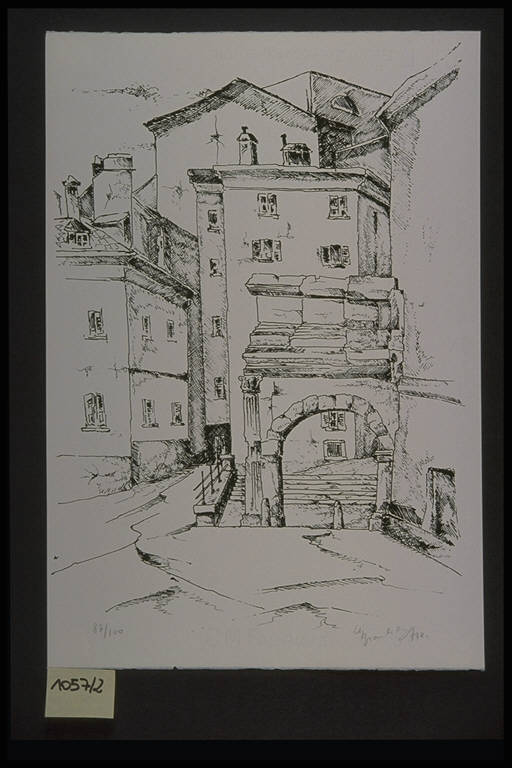Aeroplani di carta, Aeroplani di carta (dipinto) di Piazza Massimo (ultimo quarto sec. XX)