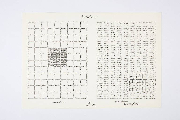 Alchemico XII (candido), Composizione di segni e colori (dipinto) di Floreani, Roberto (primo quarto sec. XXI)