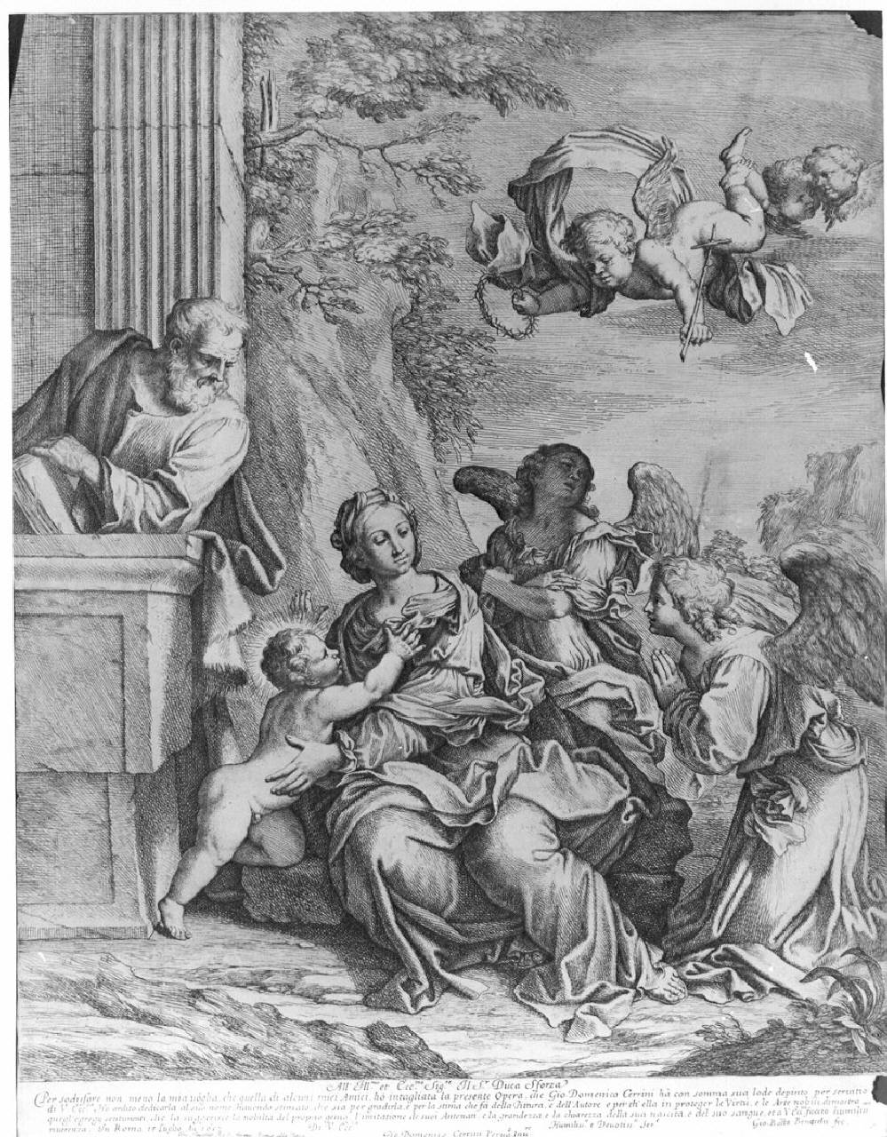 Madonna con Bambino (dipinto) di Magni Cesare (attribuito) (sec. XVI)