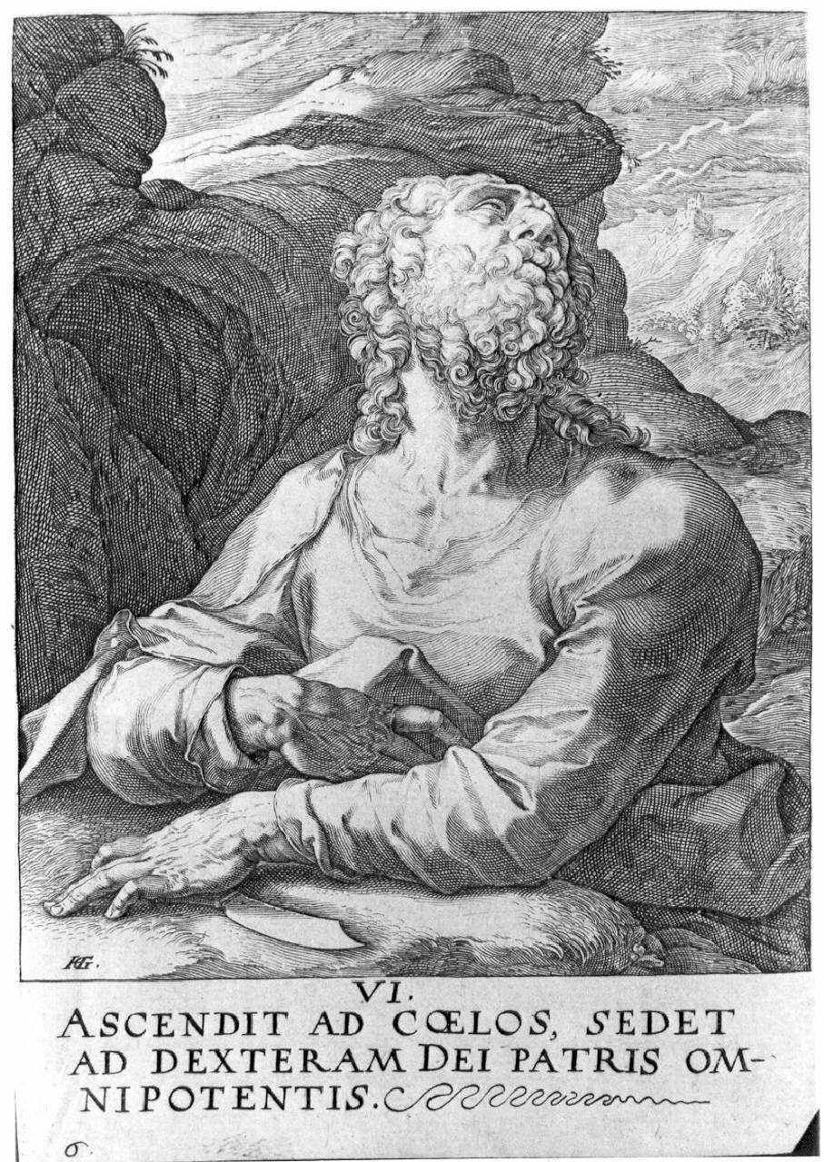 incontro di Cristo e i discepoli sulla via di Emmaus (dipinto) - ambito veneto (sec. XVI)