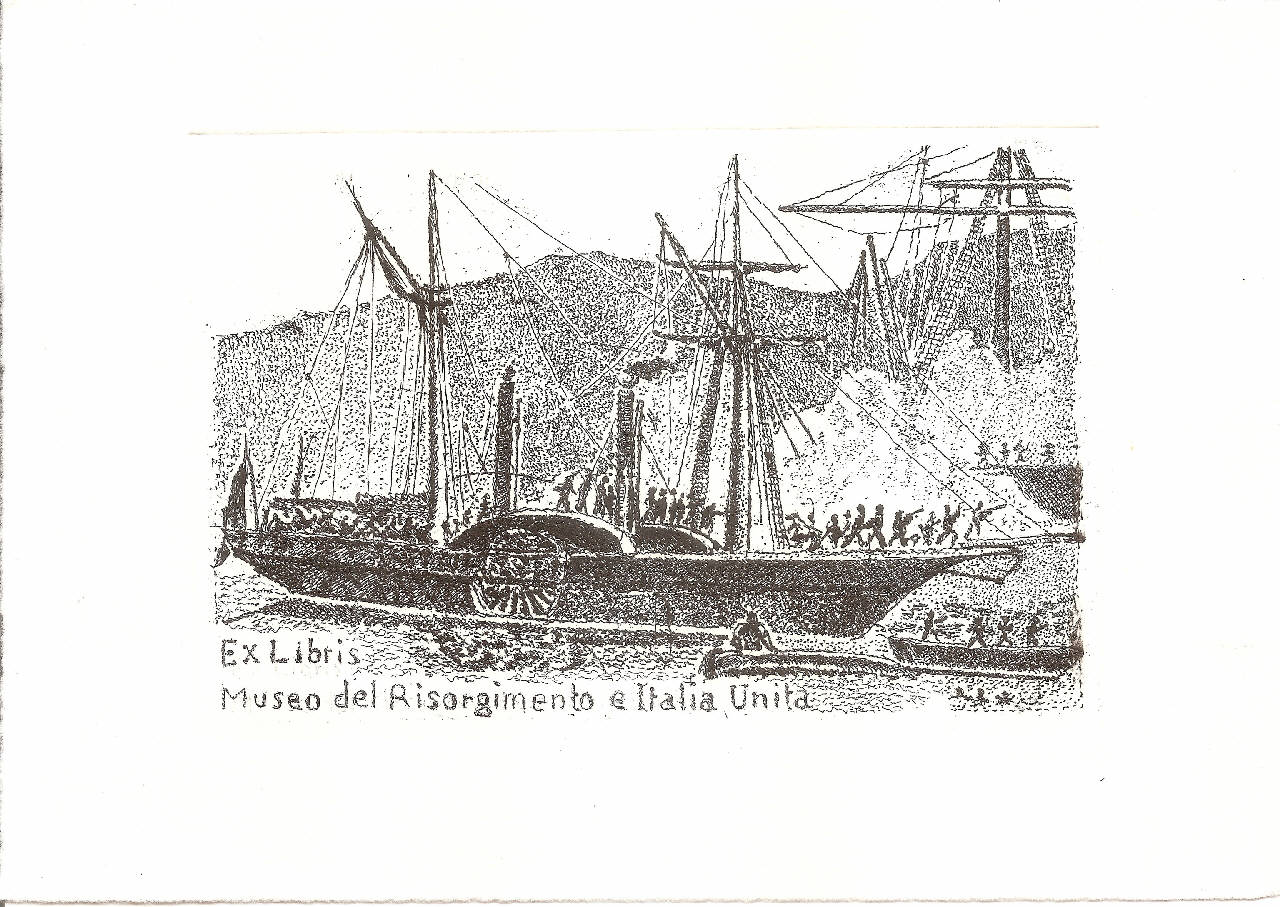 Compagnia delle Barricate 1848 [Figurino del Reggimento duca Visconti], 1848 Rivoluzione di Milano. (disegno) di Induno, Gerolamo (sec. XIX)