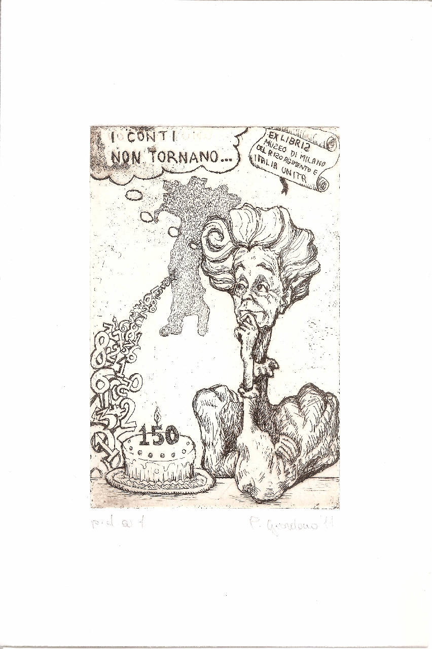 La fine di Lucifero (disegno) di Baldassarre, Guido (sec. XX)