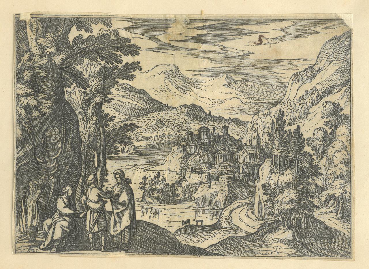 Volo di guerra, Bimotore RS 14, Aeroplano (dipinto) di Bucci, Anselmo (sec. XX)