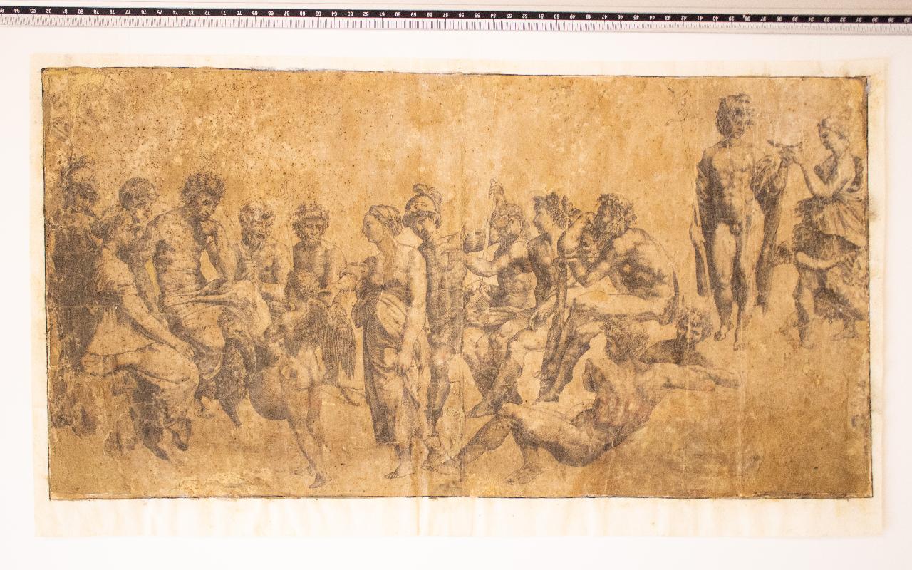 Gruppo di figure, Gruppo di figure (disegno) - ambito italiano (sec. XVI)