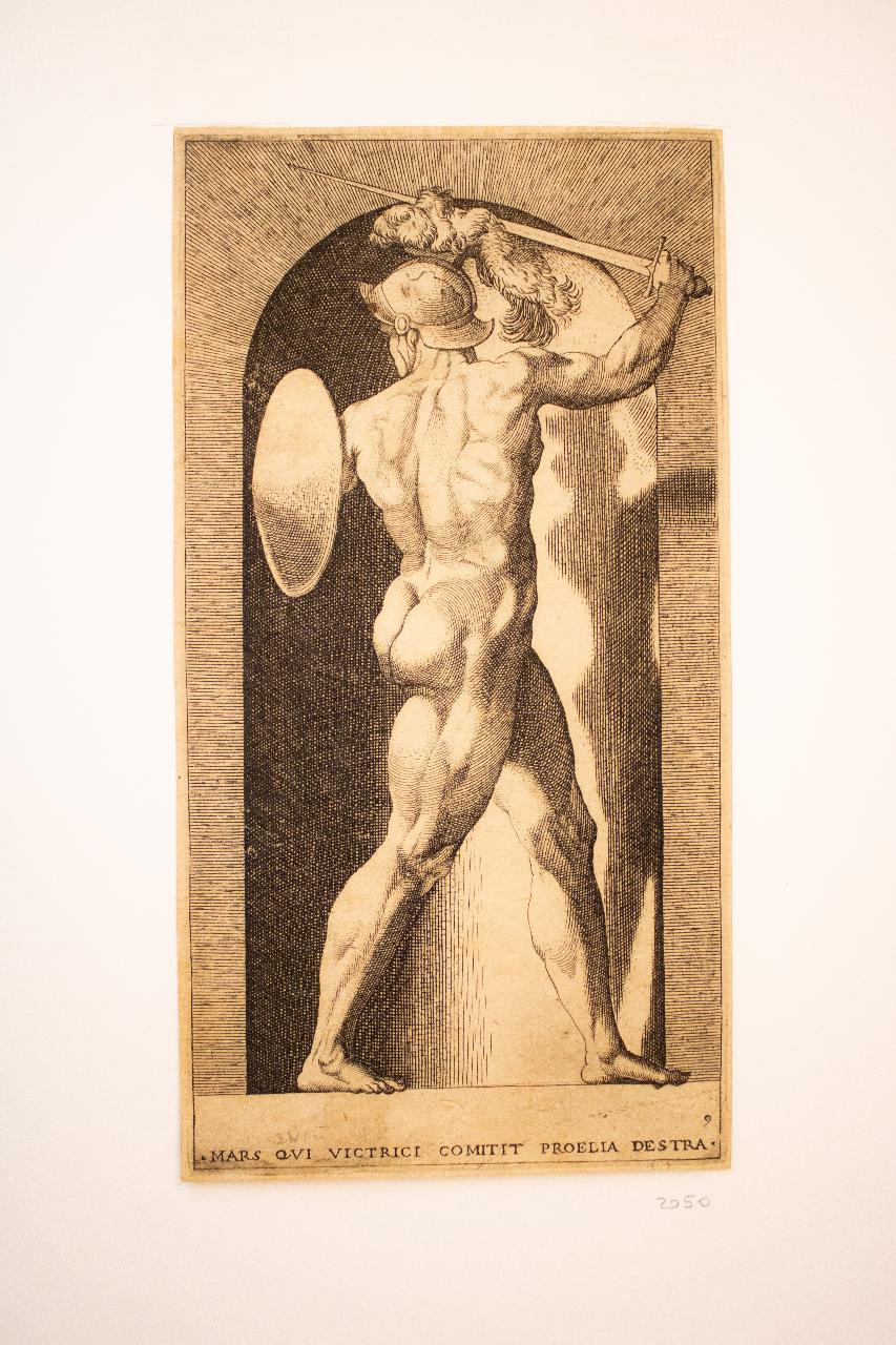 La caccia di Diana, La caccia di Diana (disegno) di Bonasone, Giulio (attribuito) - ambito romano (seconda metà sec. XVI)