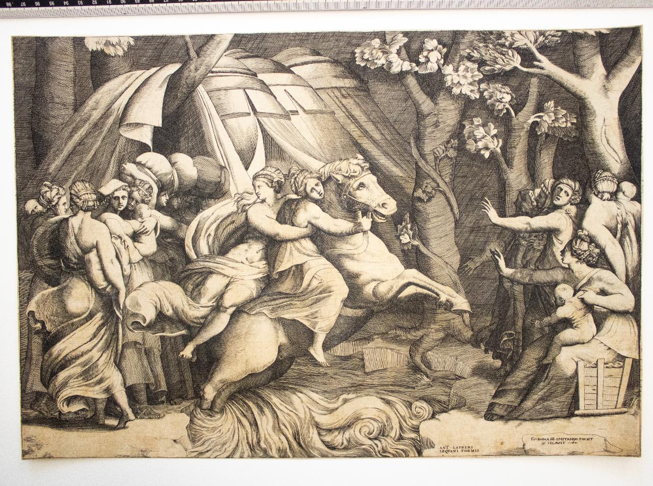 Lot e le figlie, Lot e le figlie (disegno) di Anonimo - ambito europeo (sec. XVIII)