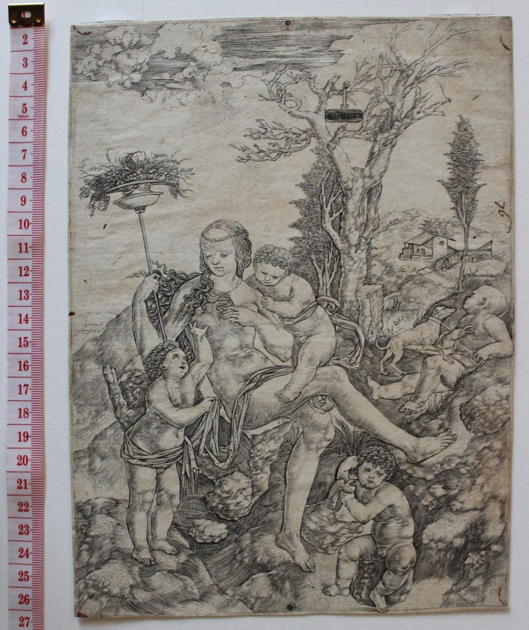 Tre figure stanti, Tre figure stanti (disegno) - ambito italiano (prima metà sec. XIX)