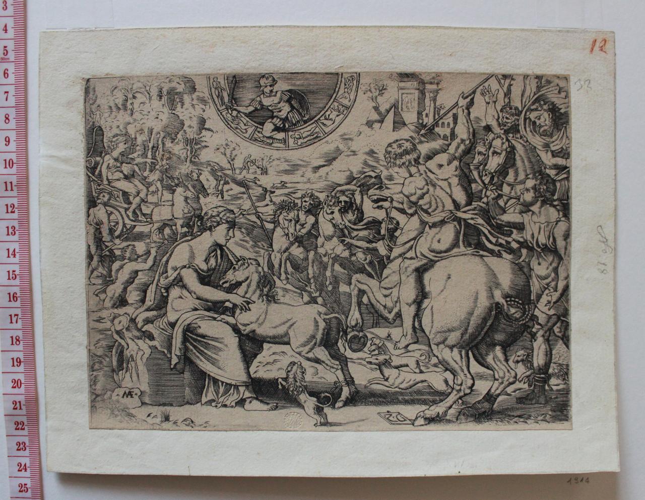Studio con gruppo di figure, Gruppo di figure (disegno) - ambito europeo (secc. XVIII/ XIX)